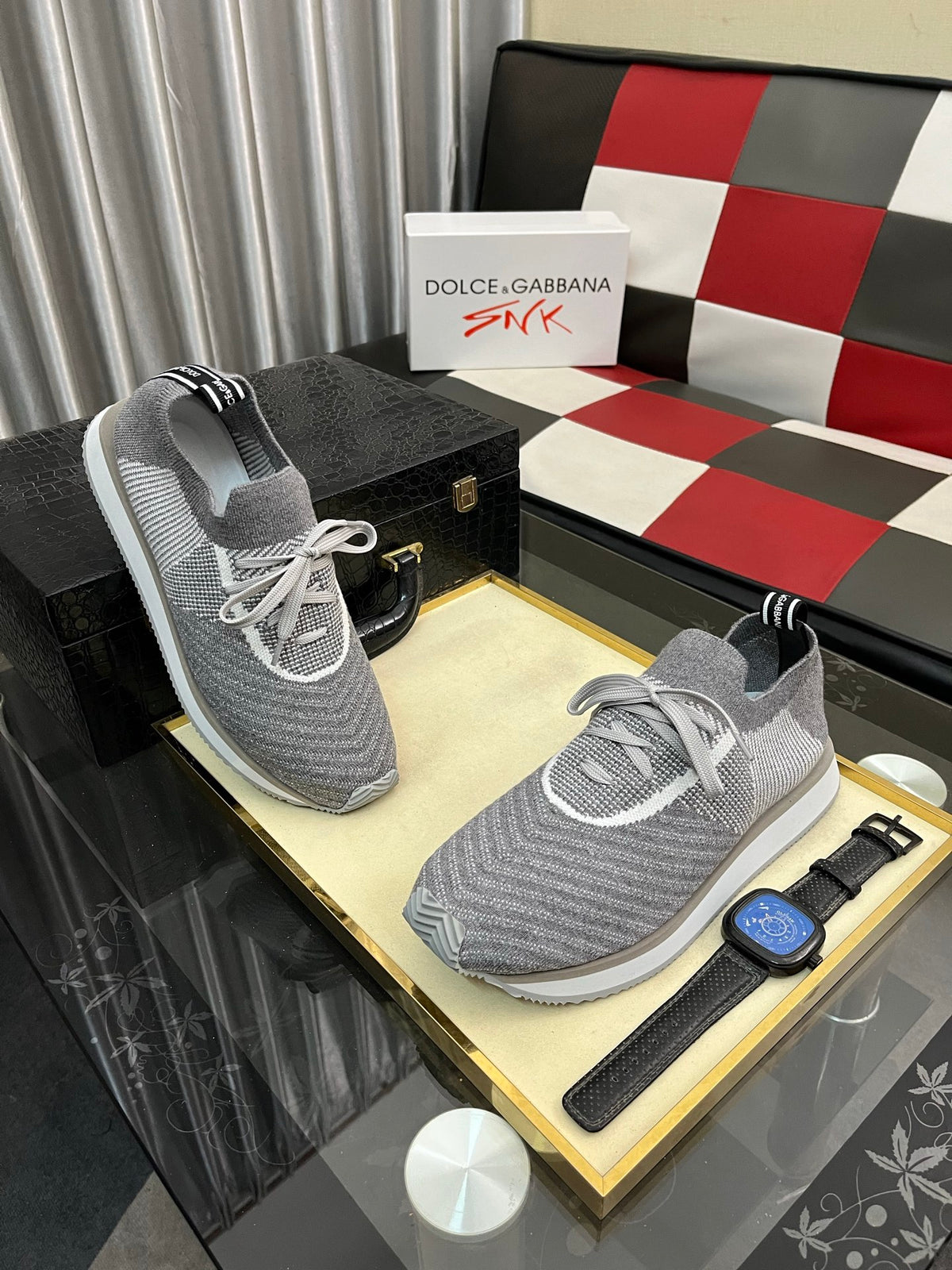 Dolce & Gabbana DG Men's Multi-Material Casual Sneakers