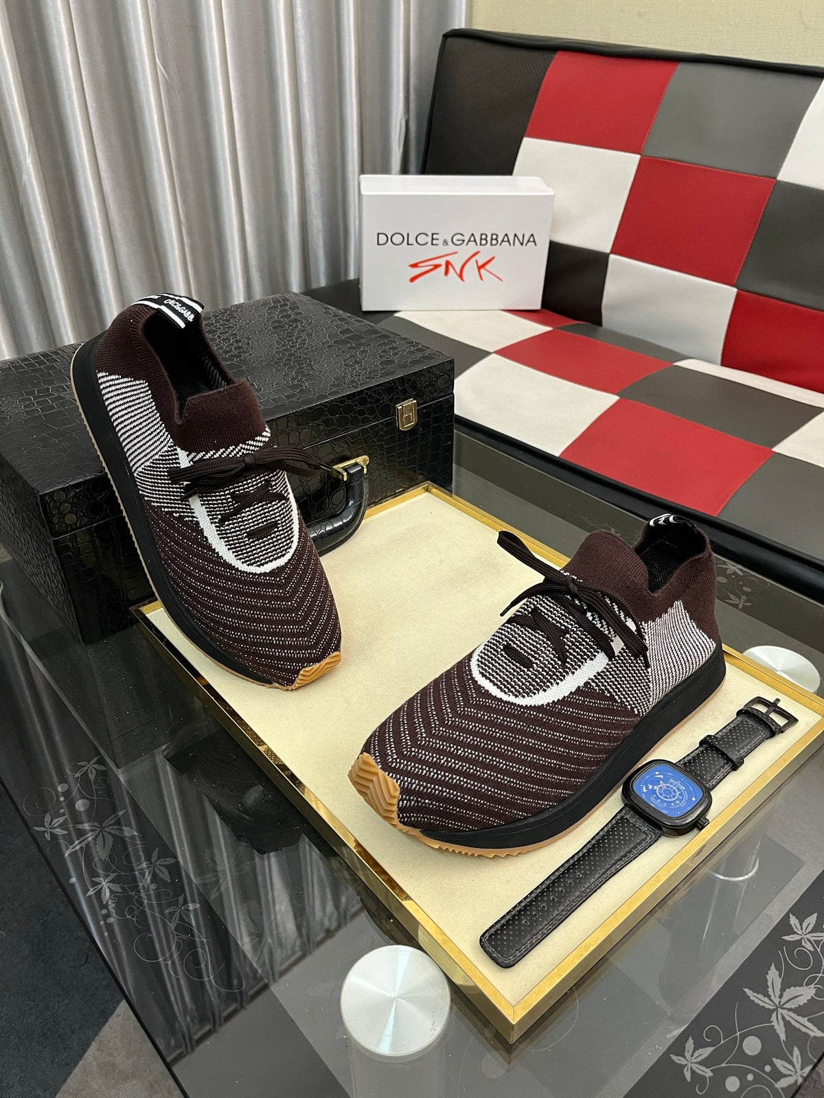 Dolce & Gabbana DG Men's Multi-Material Casual Sneakers
