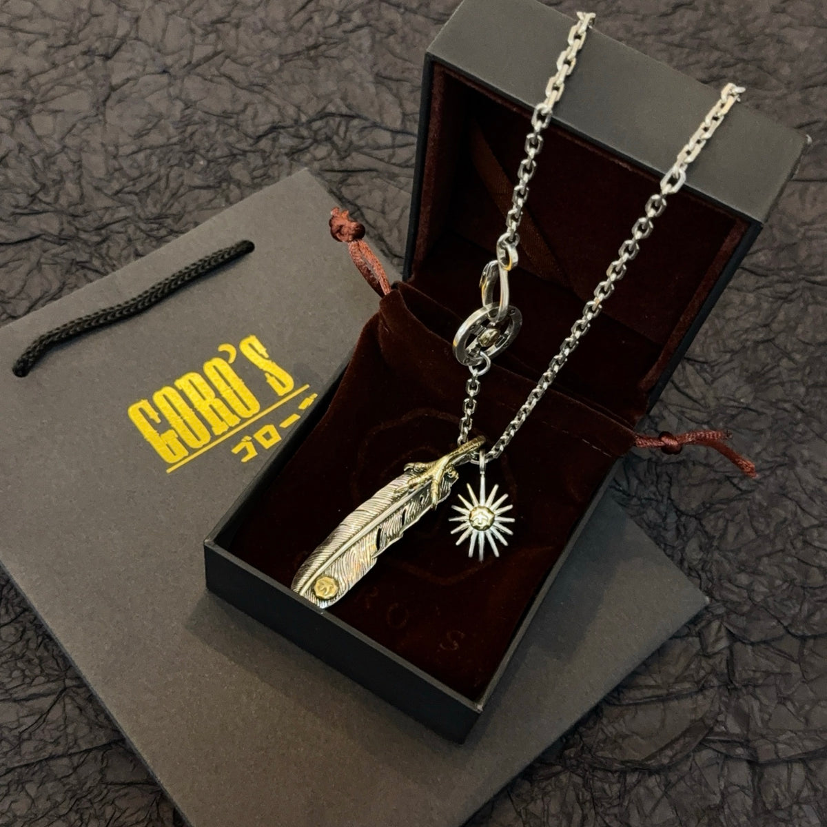 silver vintage Necklace for men - alternate angle view 8