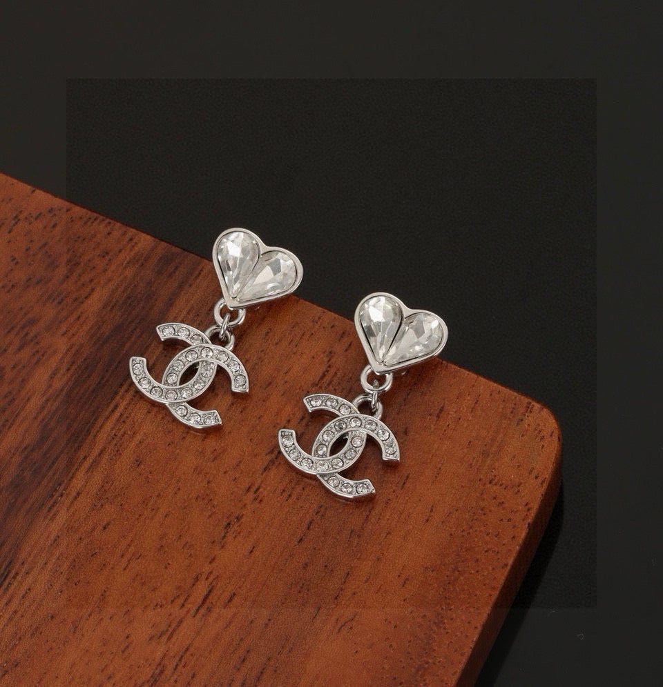 double c Drop Earrings for women - alternate angle view 4