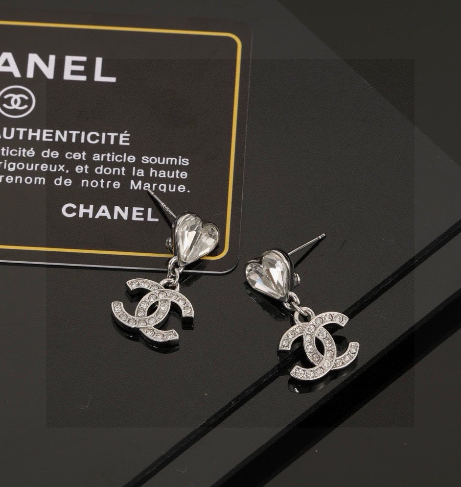 double c Drop Earrings for women - alternate angle view 2