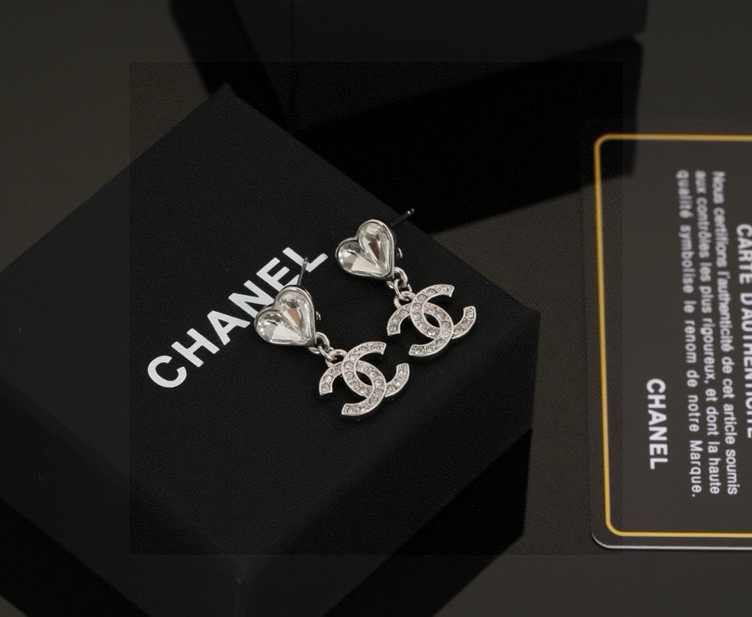 double c Drop Earrings for women - product detail view