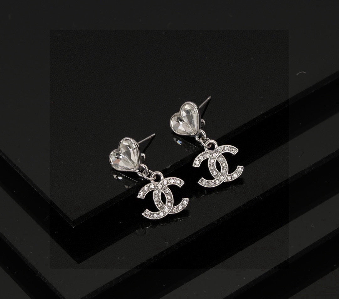 double c Drop Earrings for women - alternate angle view 5