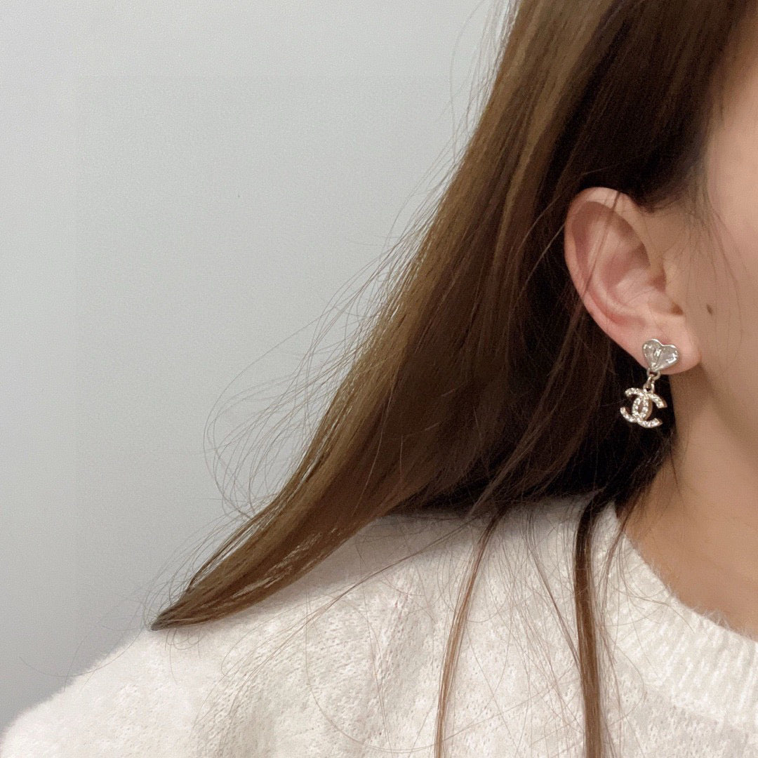 double c Drop Earrings for women - alternate angle view 9