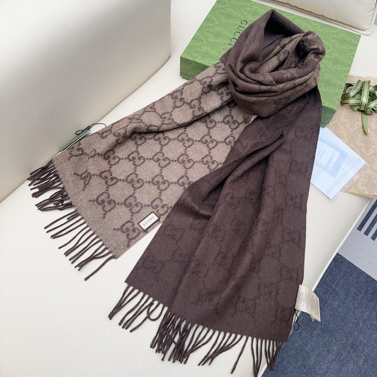 velvet Scarf for women - alternate angle view 8