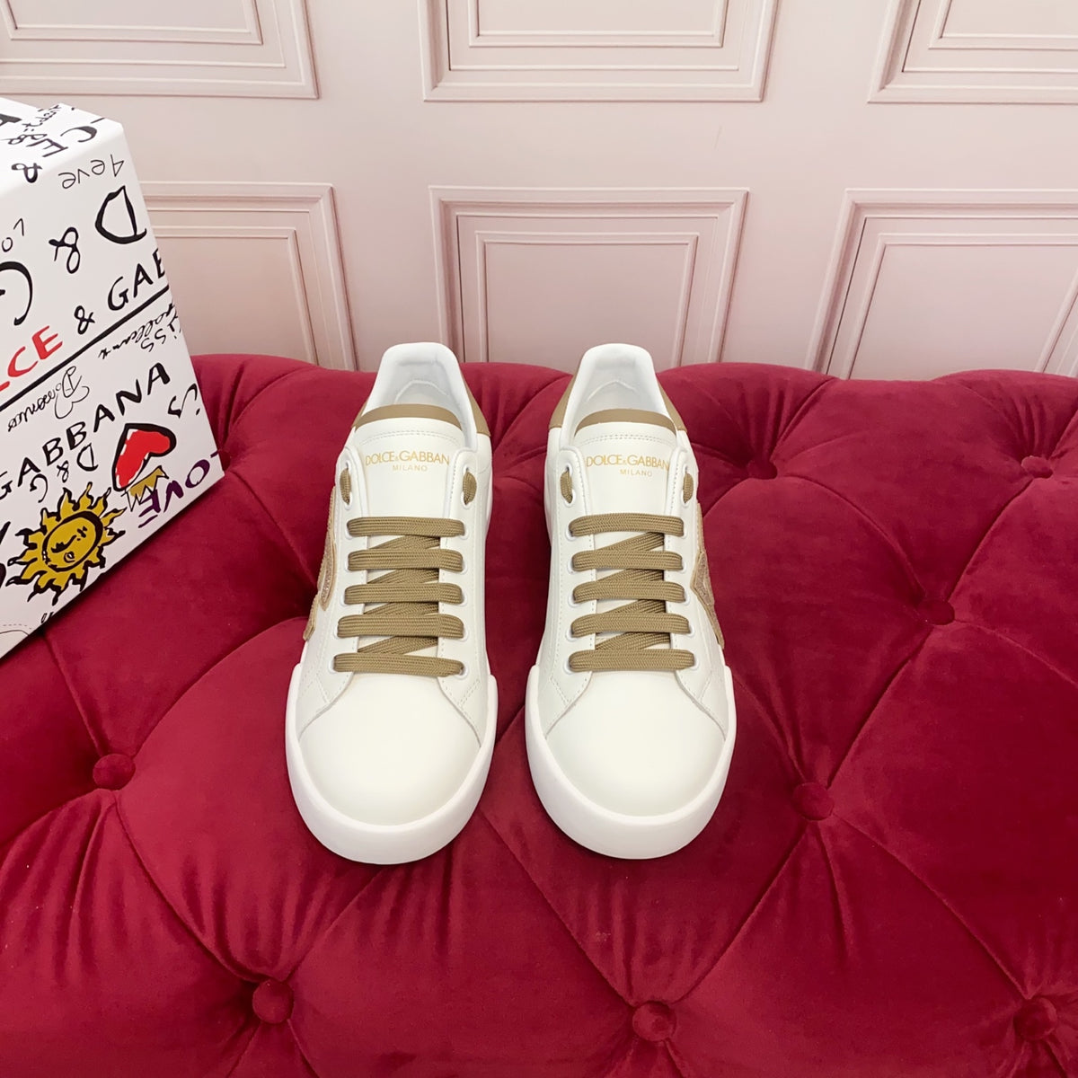 Dolce & Gabbana DG Men's Art-Finish Casual Sneakers