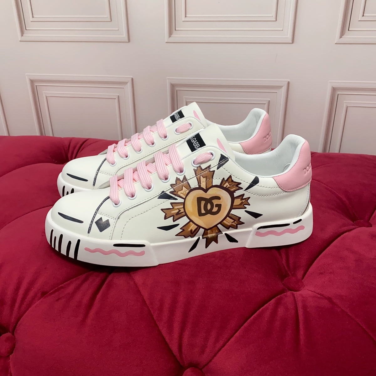 Dolce & Gabbana DG Men's Art-Finish Casual Sneakers