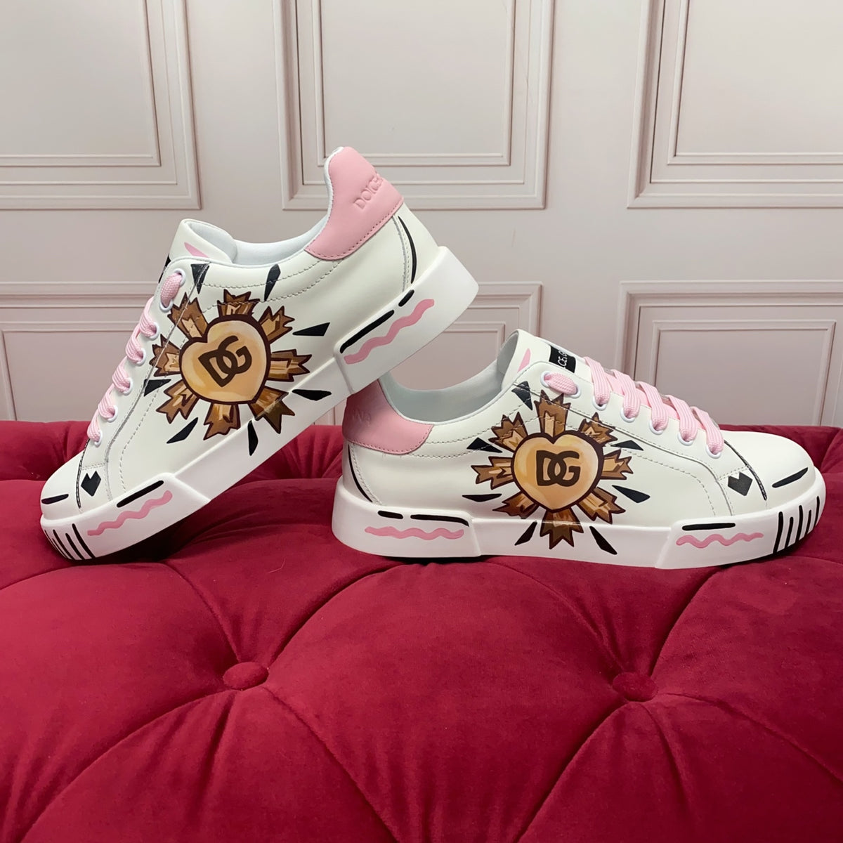 Dolce & Gabbana DG Men's Art-Finish Casual Sneakers