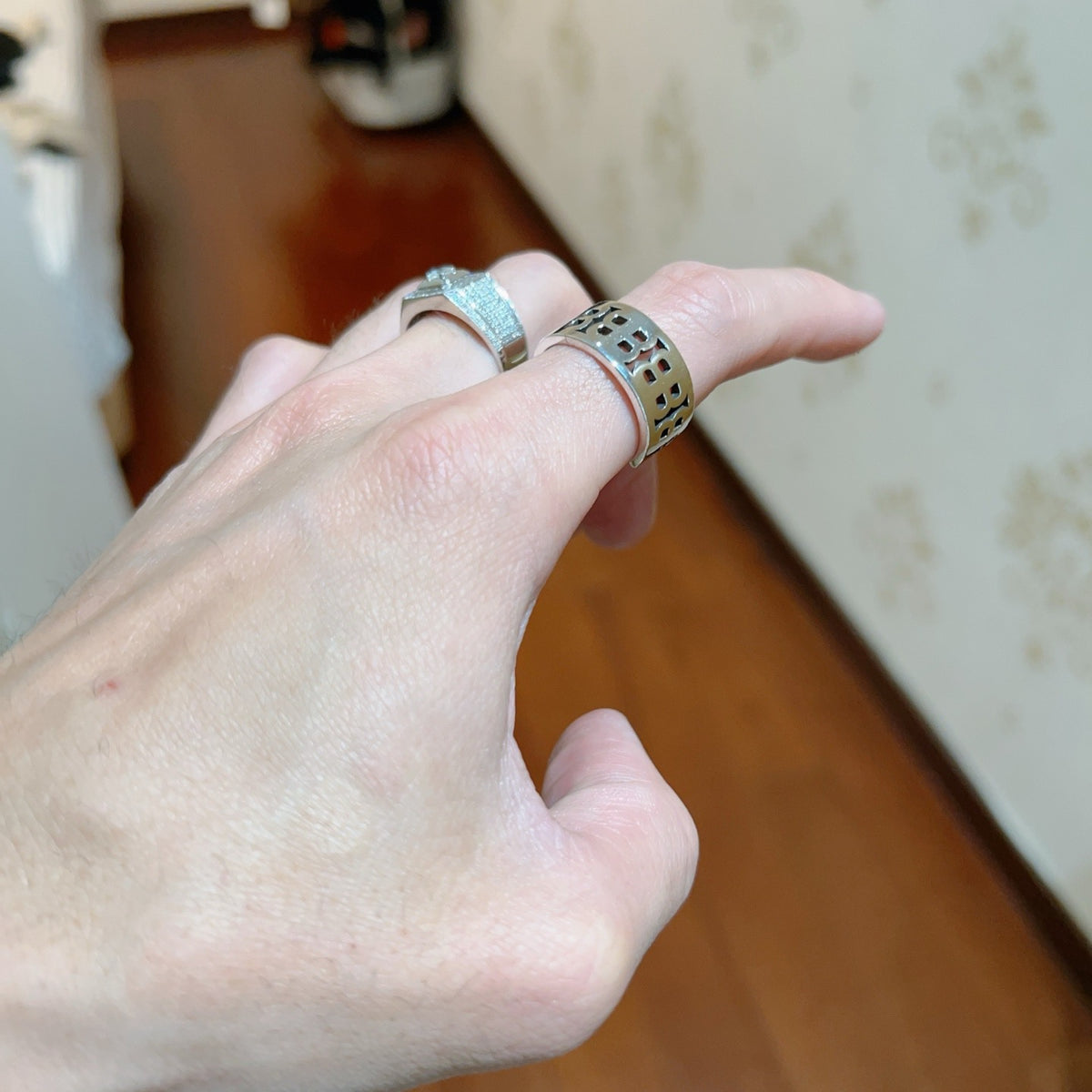 gold unique Ring for women - alternate angle view 6