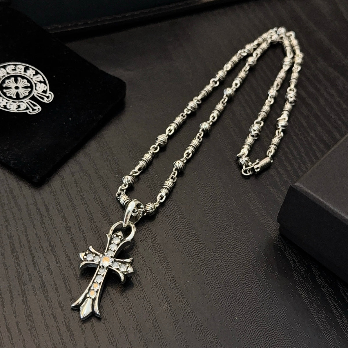 antique cross Pendant for men - alternate angle view 10