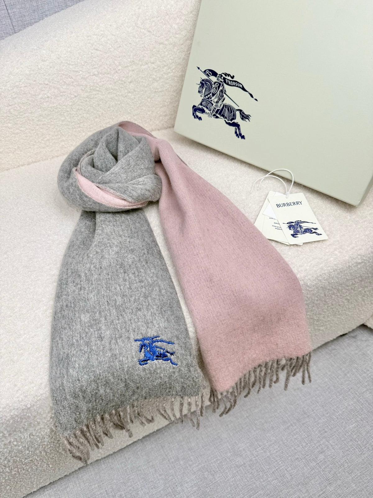 velvet minimalist Scarf for men - alternate angle view 7