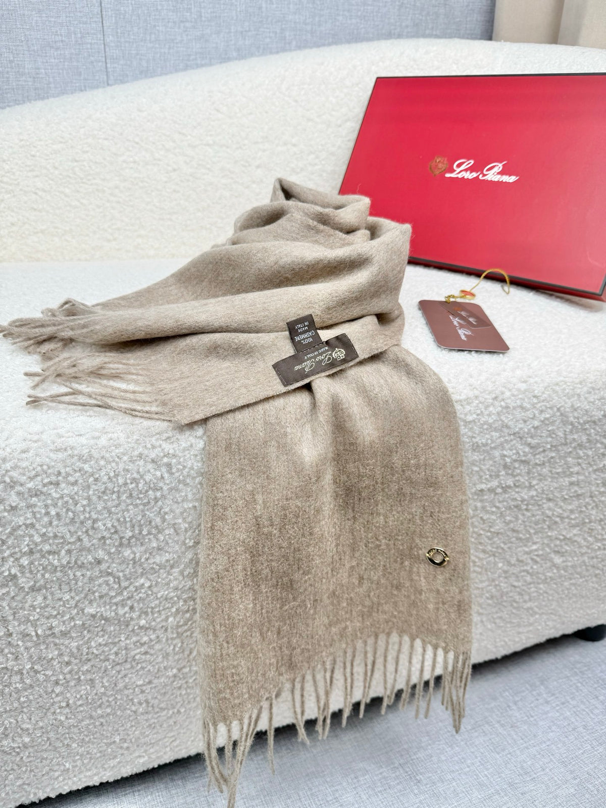 gray velvet tassel Shawl for women - alternate angle view 8