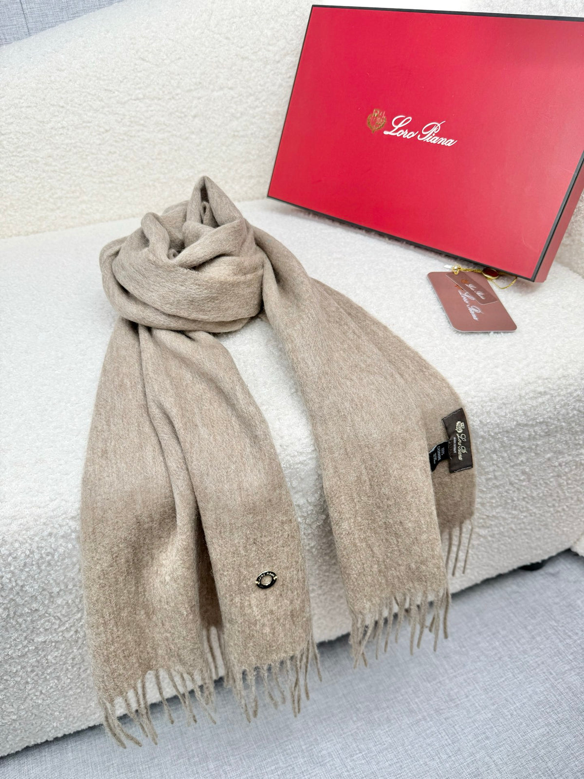 gray velvet tassel Shawl for women - alternate angle view 9