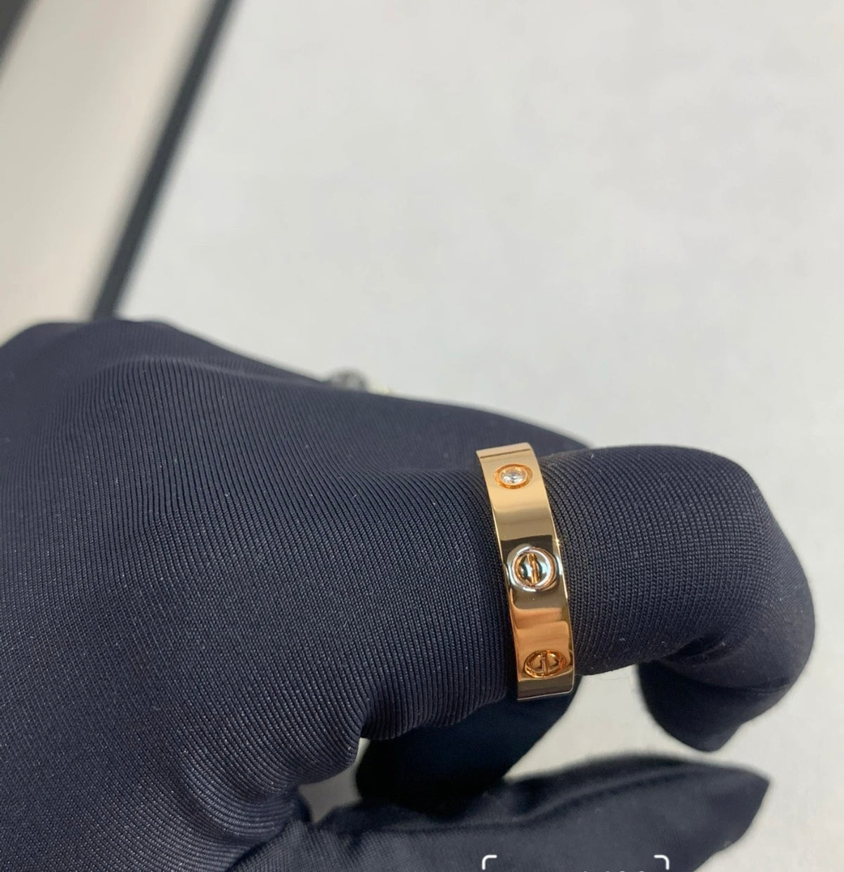rose gold brass rose Ring for women - alternate angle view 7