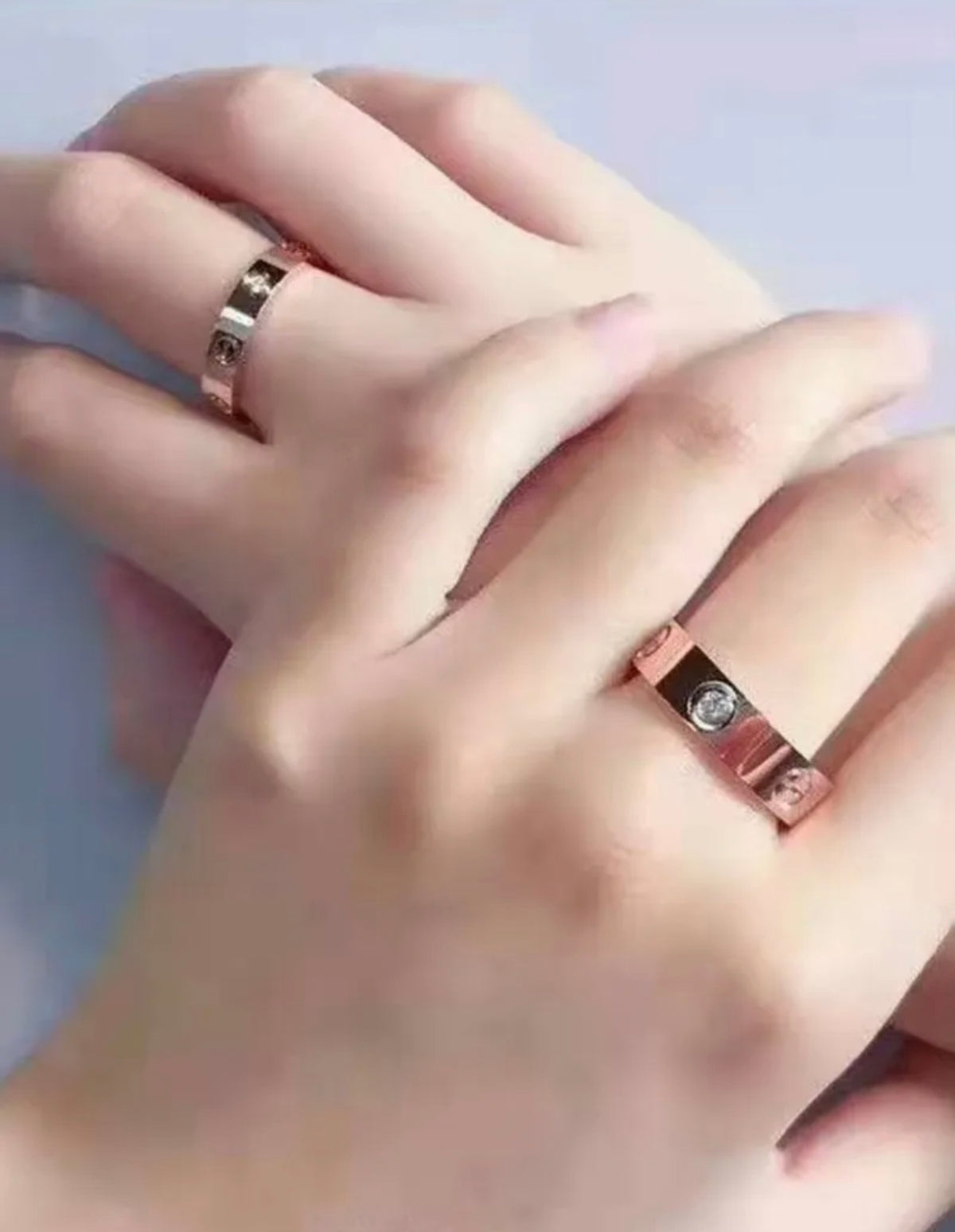 rose gold brass rose Ring for women - alternate angle view 13