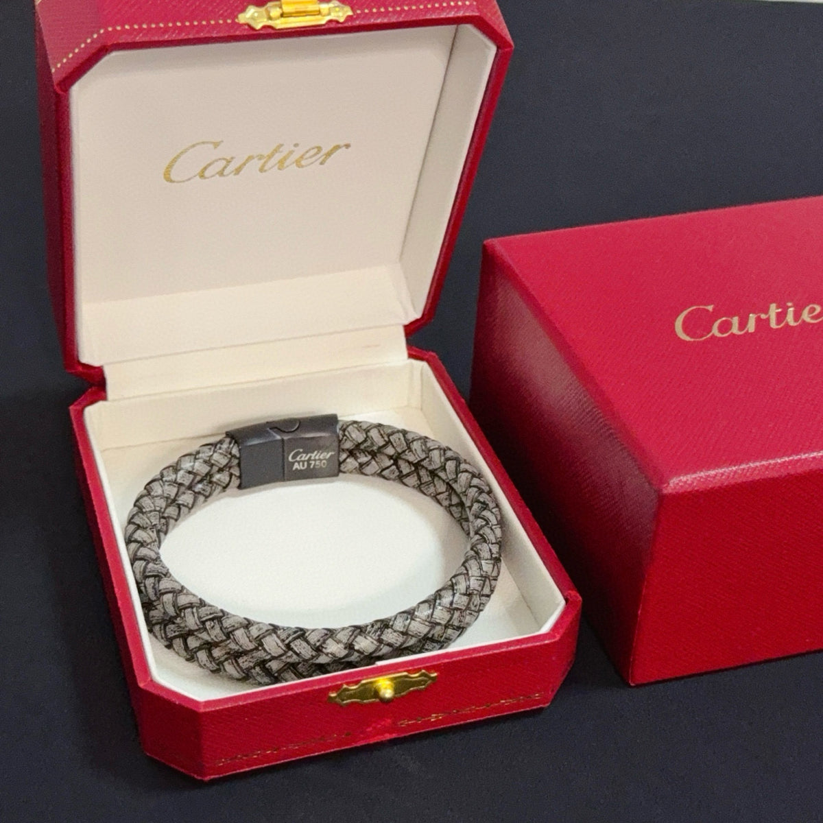 red crystal floral Bangle for men - product detail view