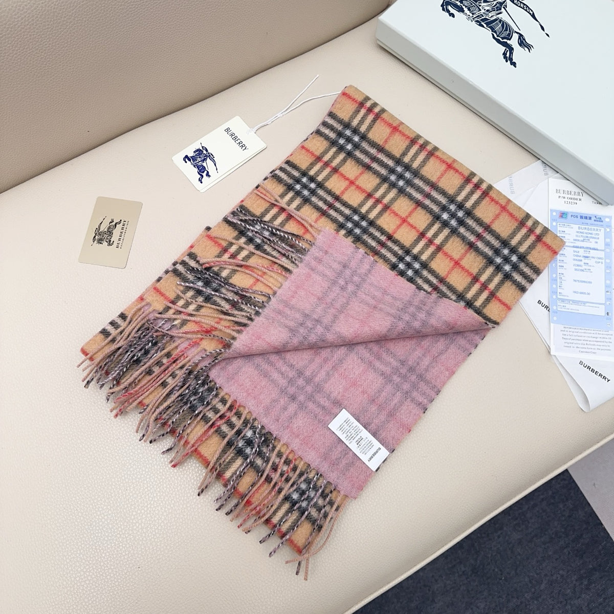 velvet Scarf for women - alternate angle view 4