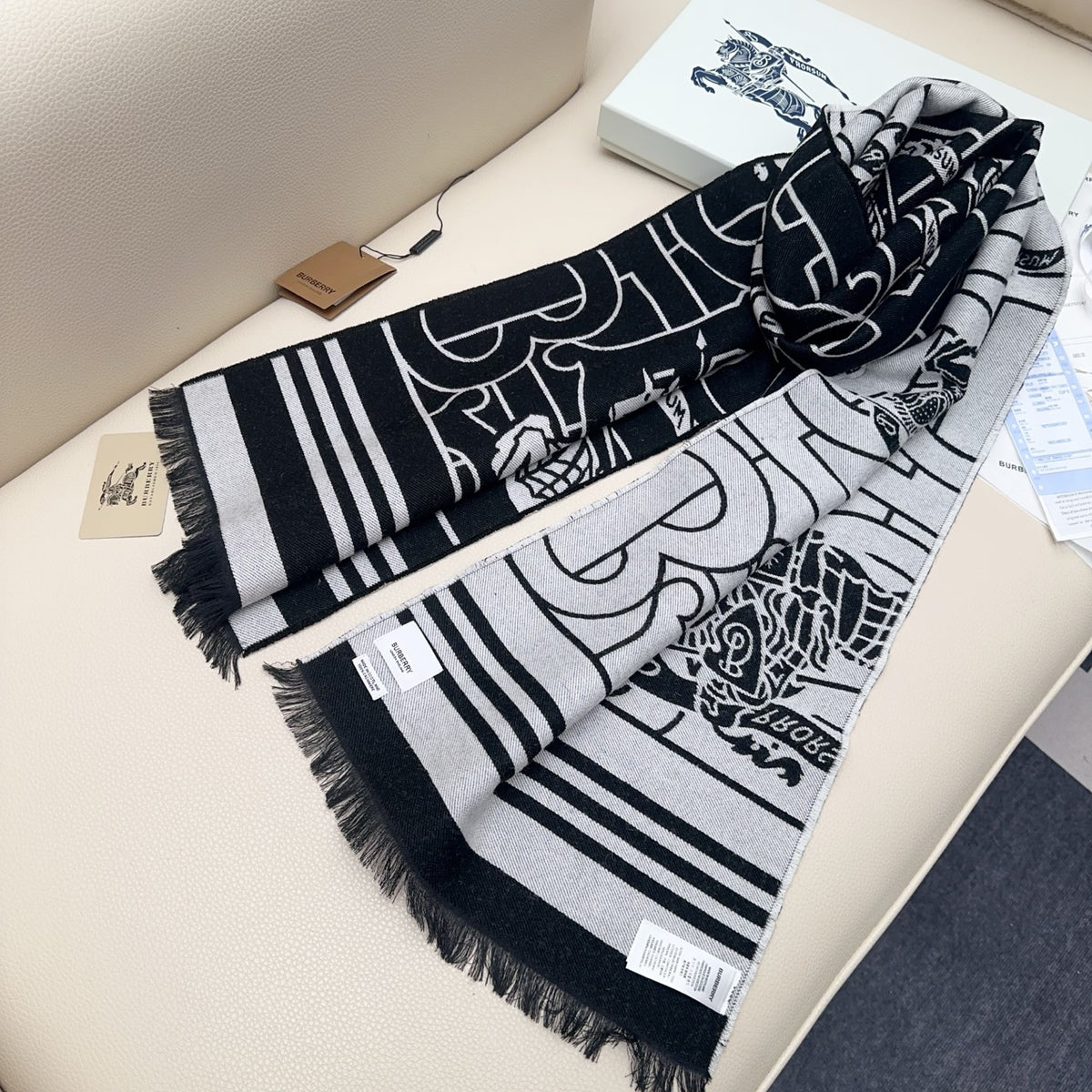 black and white velvet floral Shawl for women - alternate angle view 9