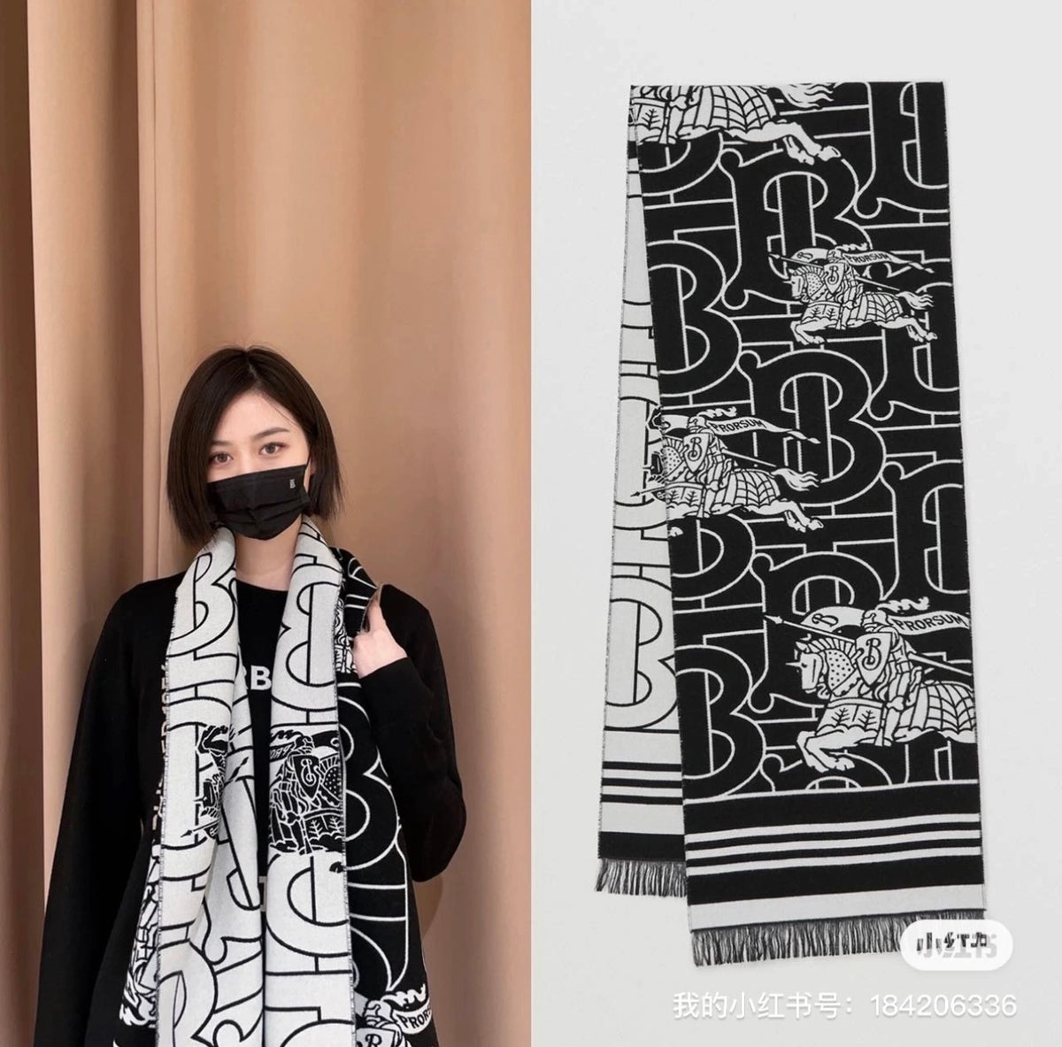 black and white velvet floral Shawl for women - product detail view