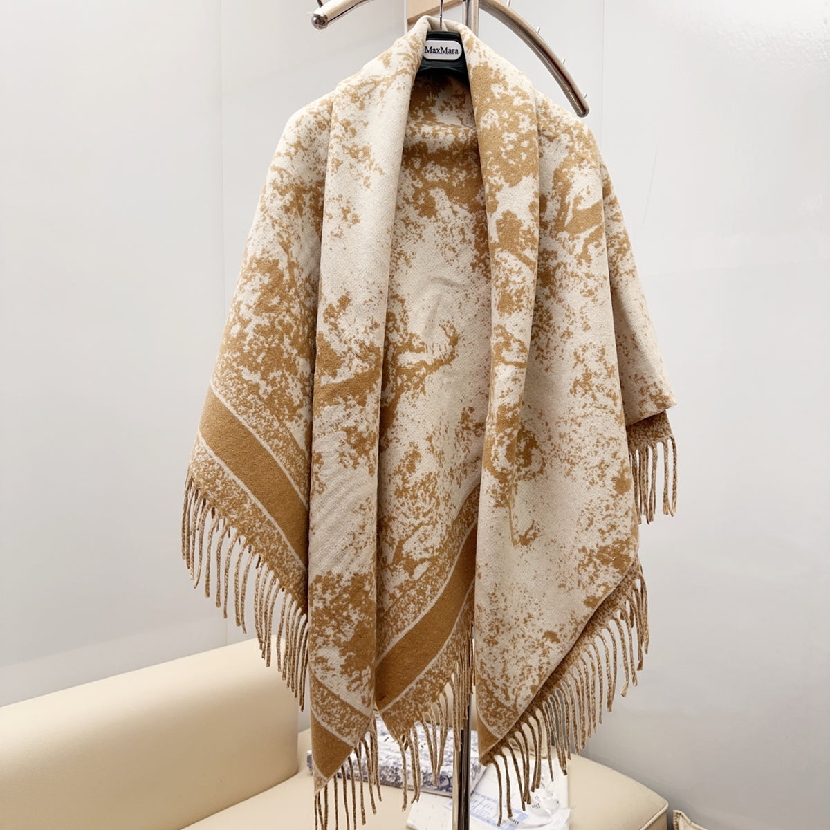 velvet floral Shawl for women - product detail view