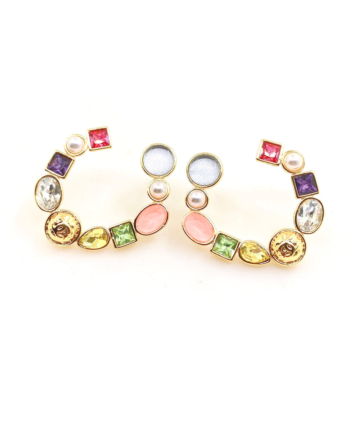 yellow brass fashion accessory for women - product detail view