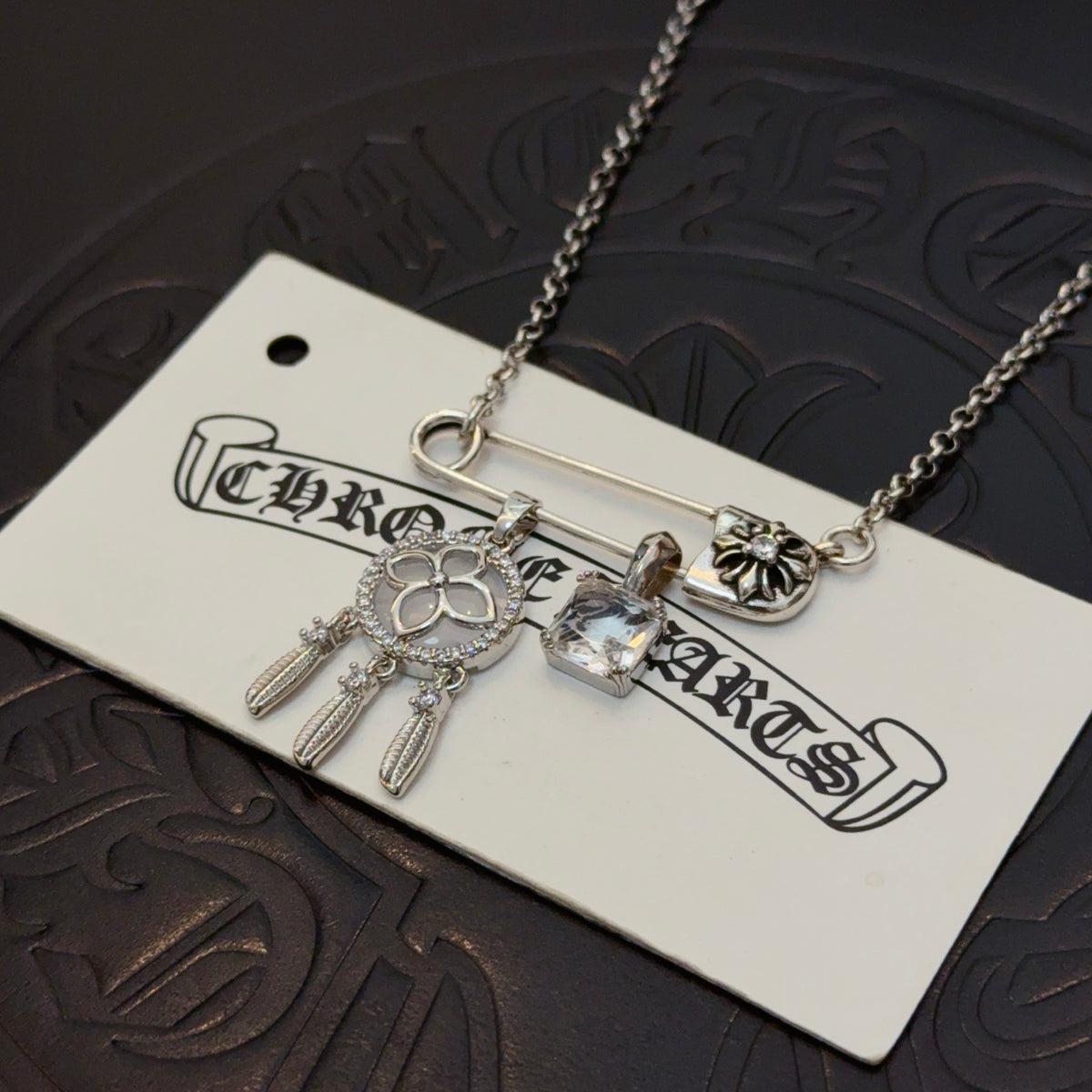antique cross Necklace for women - alternate angle view 9
