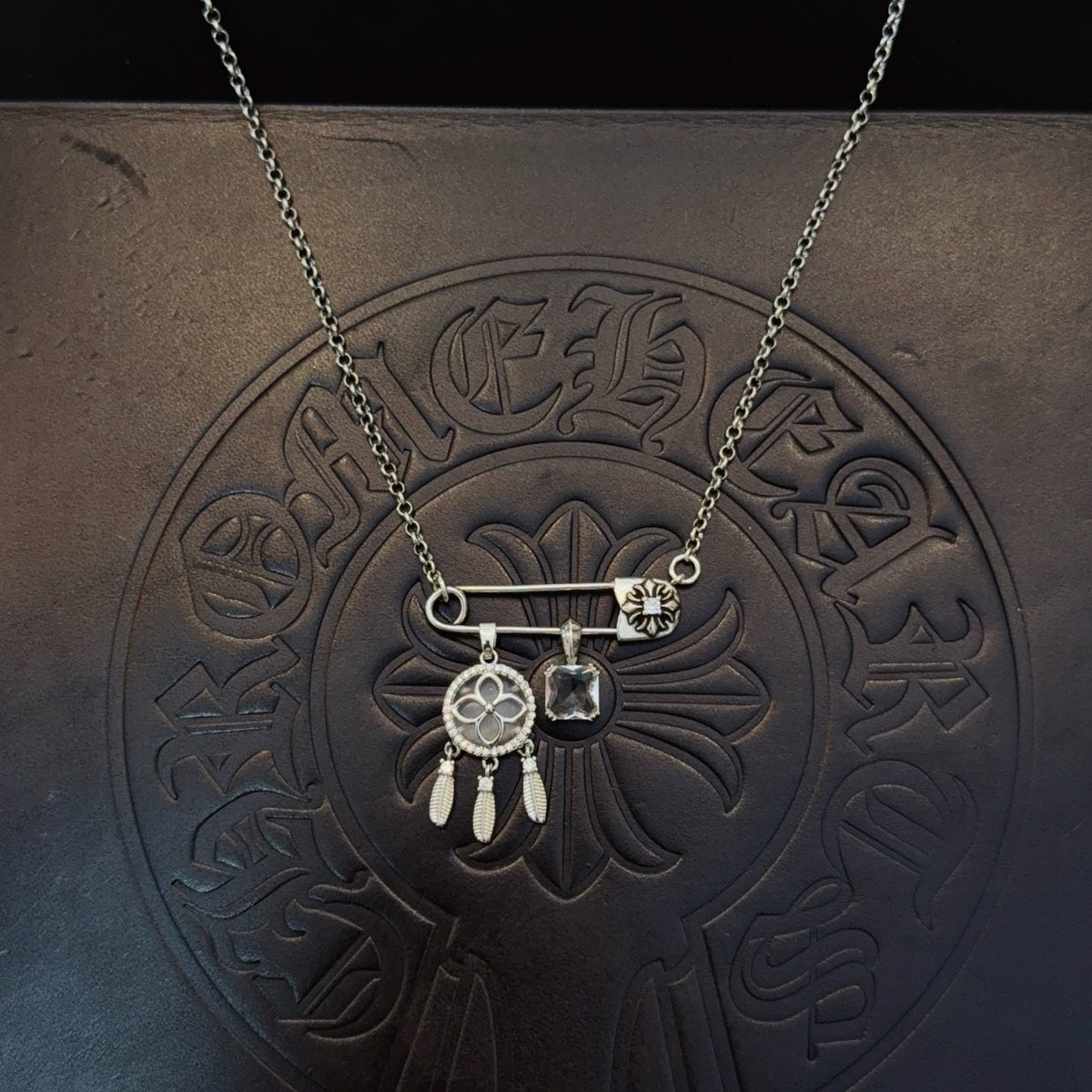 antique cross Necklace for women - alternate angle view 8