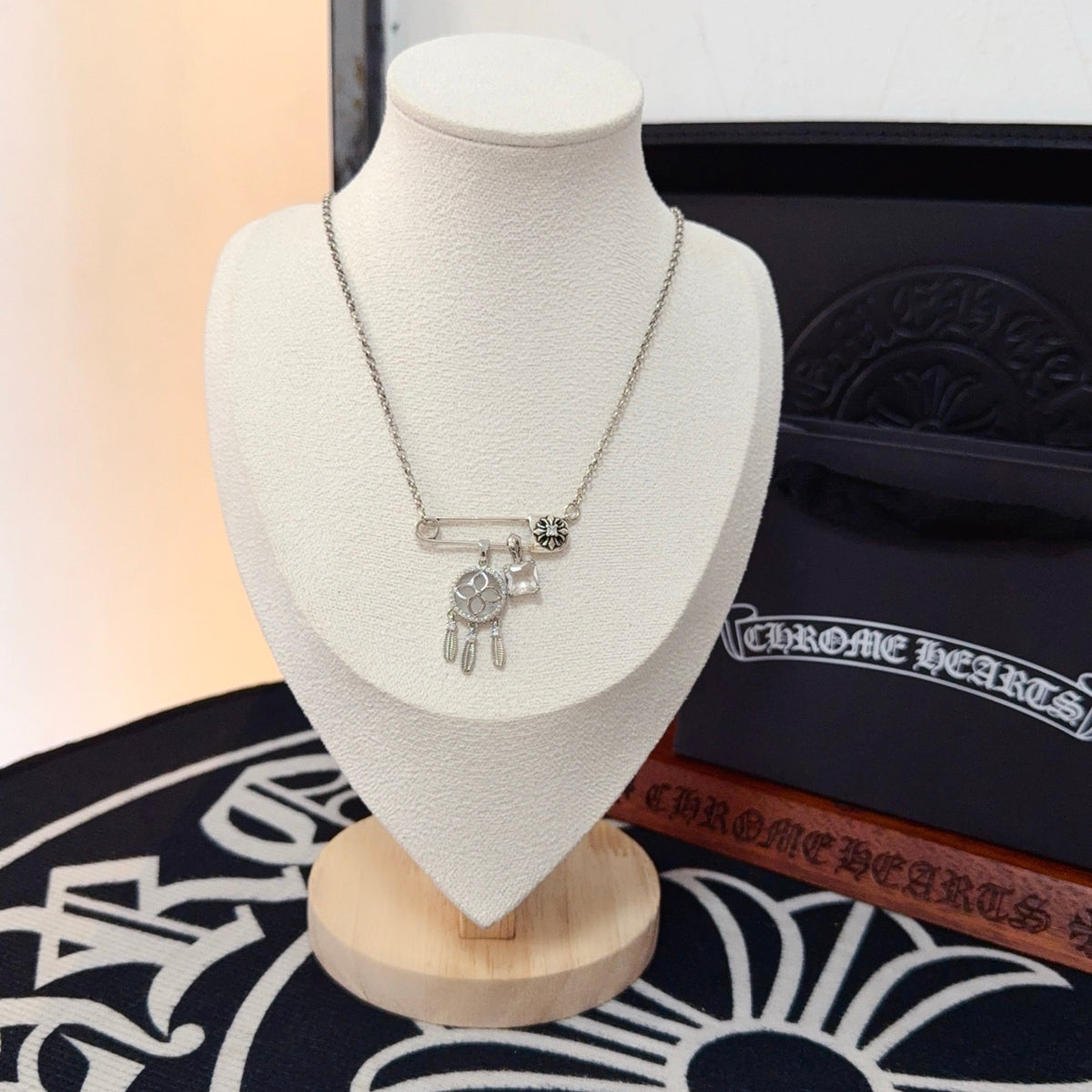 antique cross Necklace for women - product detail view
