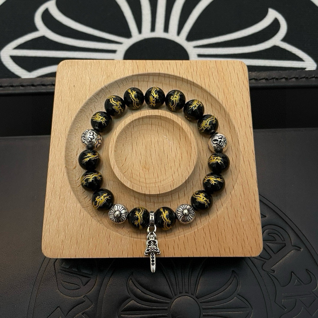 antique agate cross Bracelet for women - alternate angle view 6
