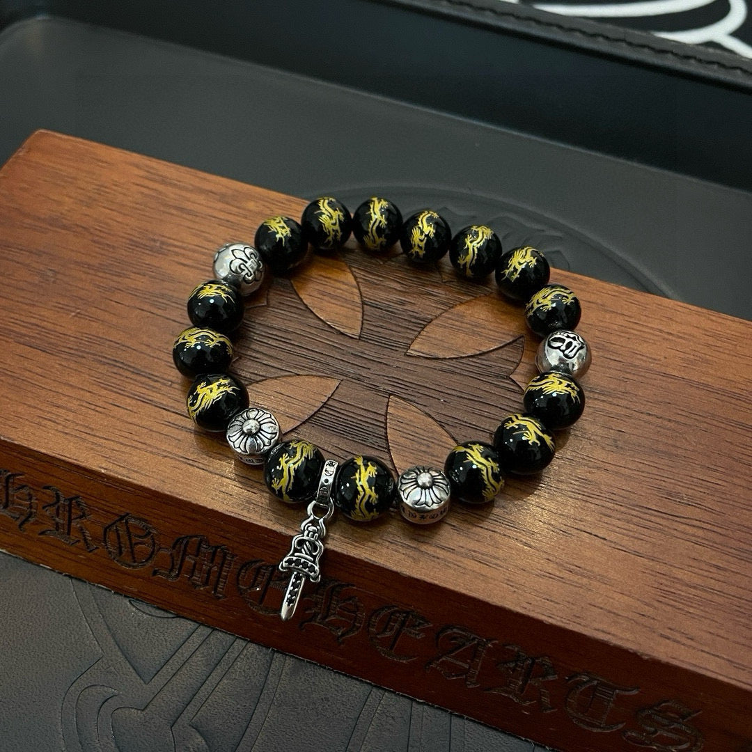 antique agate cross Bracelet for women - alternate angle view 8