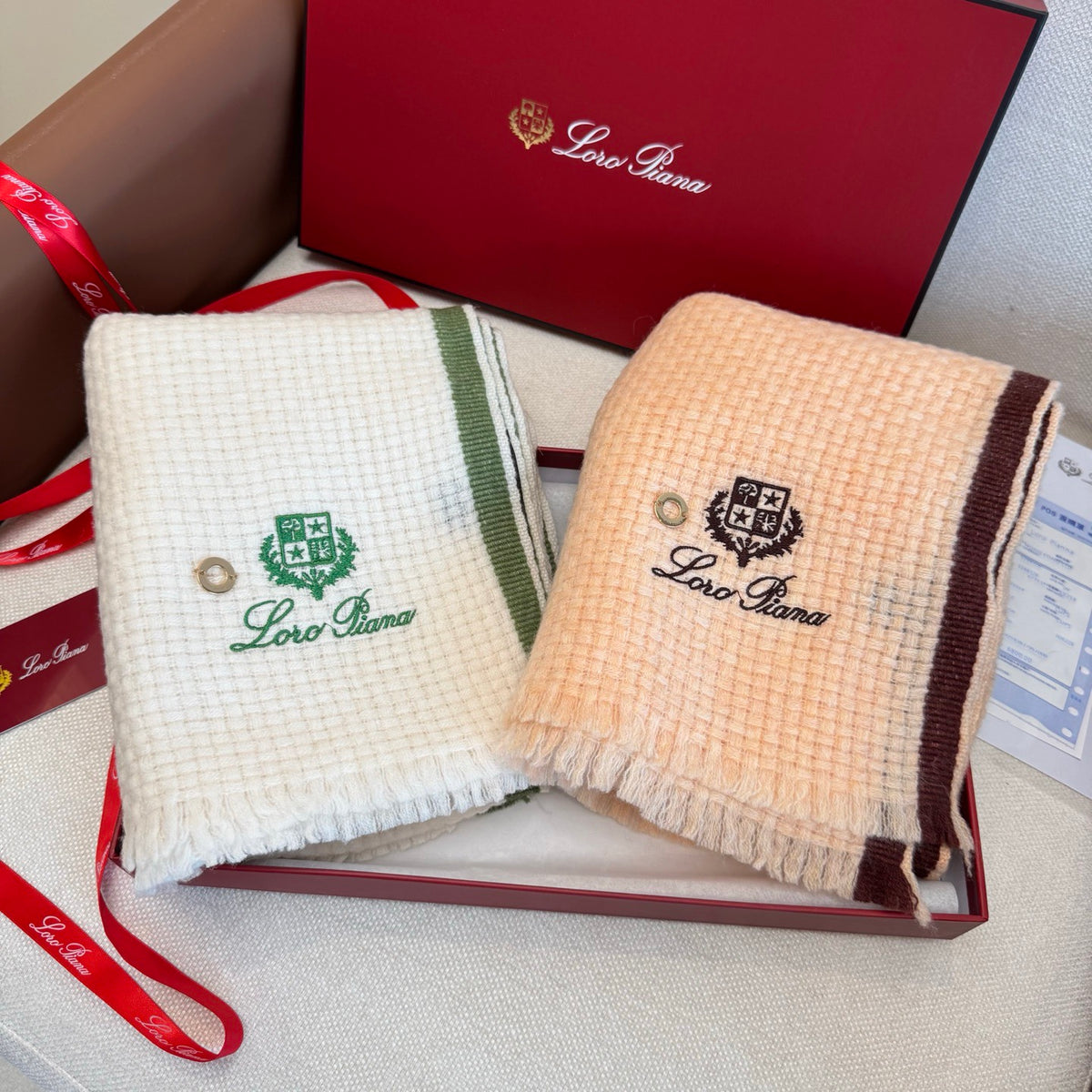 velvet luxury Scarf for women - alternate angle view 4