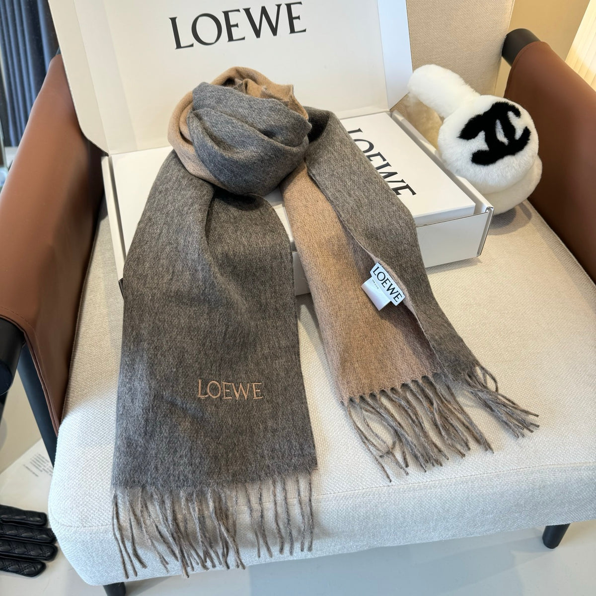 elegant Scarf for unisex couple - alternate angle view 5