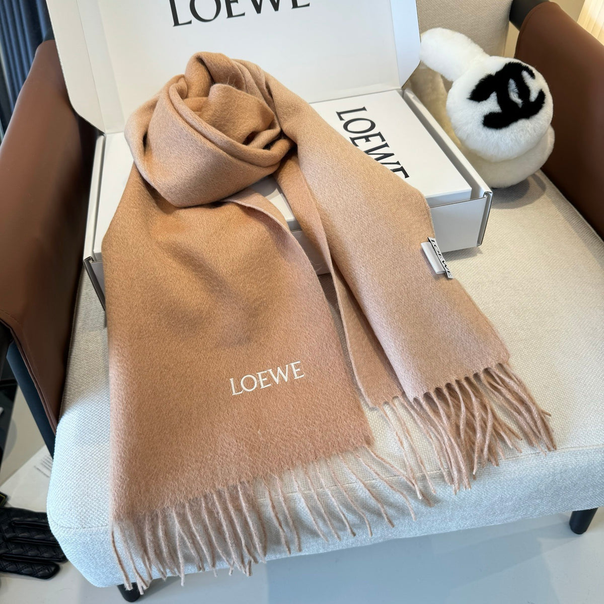elegant Scarf for unisex couple - alternate angle view 5