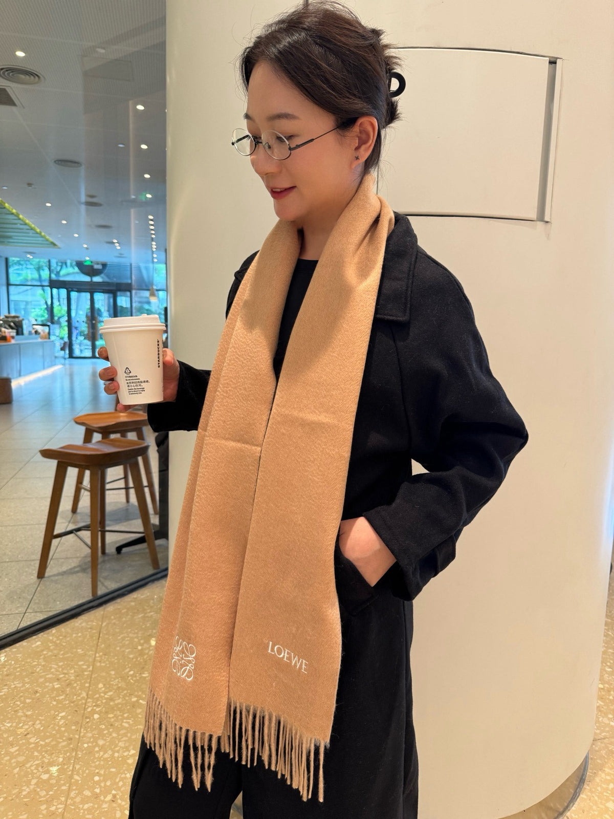 elegant Scarf for unisex couple - alternate angle view 2