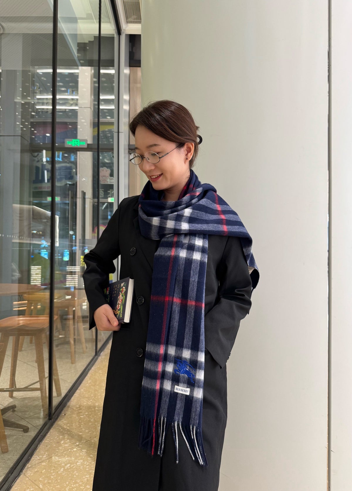 multicolor velvet luxury Scarf for women - product detail view