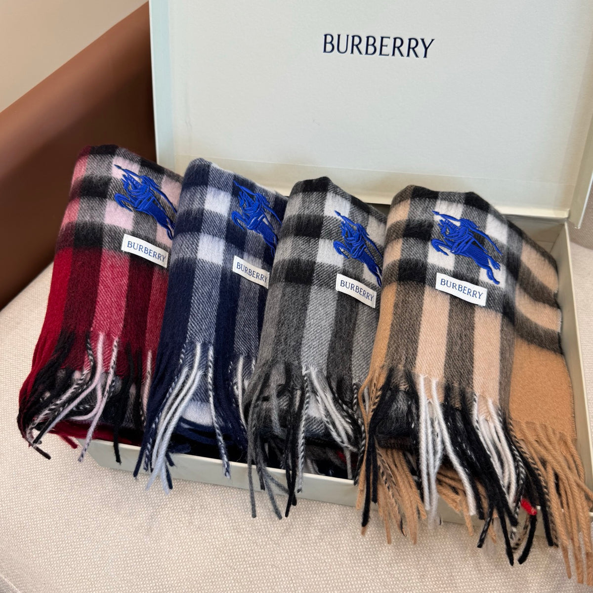 multicolor velvet luxury Scarf for women - alternate angle view 5