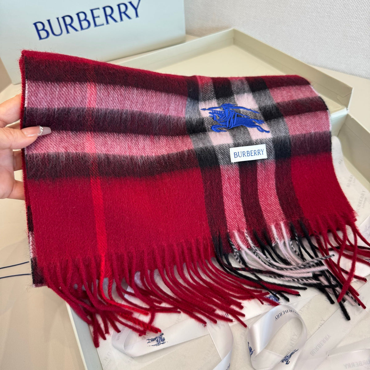 multicolor velvet luxury Scarf for women - alternate angle view 7