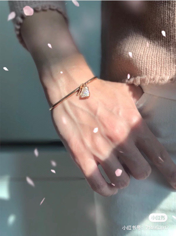 gold brass Bangle for women - product detail view