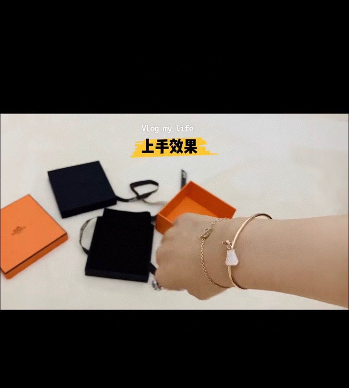 gold brass Bangle for women - alternate angle view 2