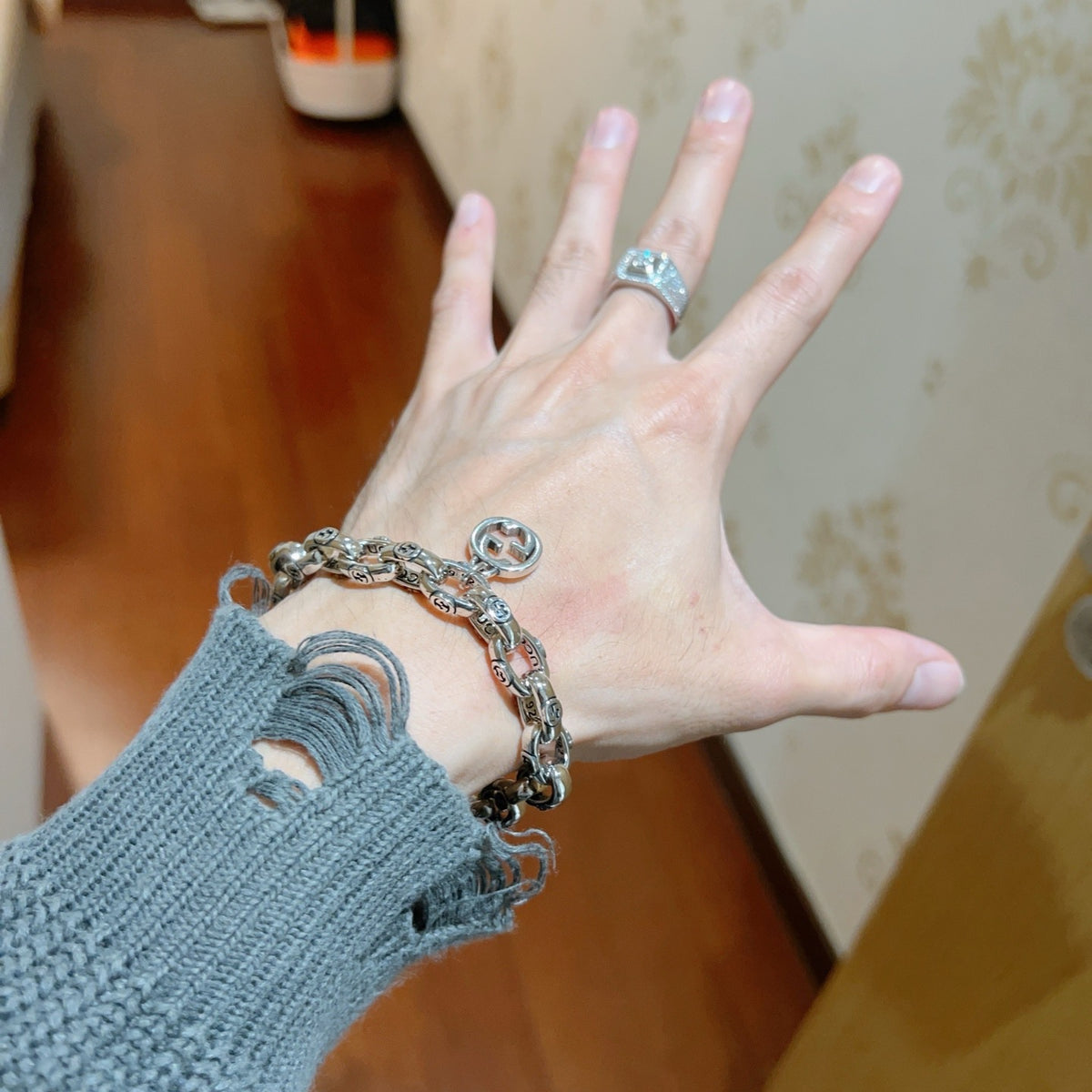 delicate Bracelet for men - alternate angle view 3