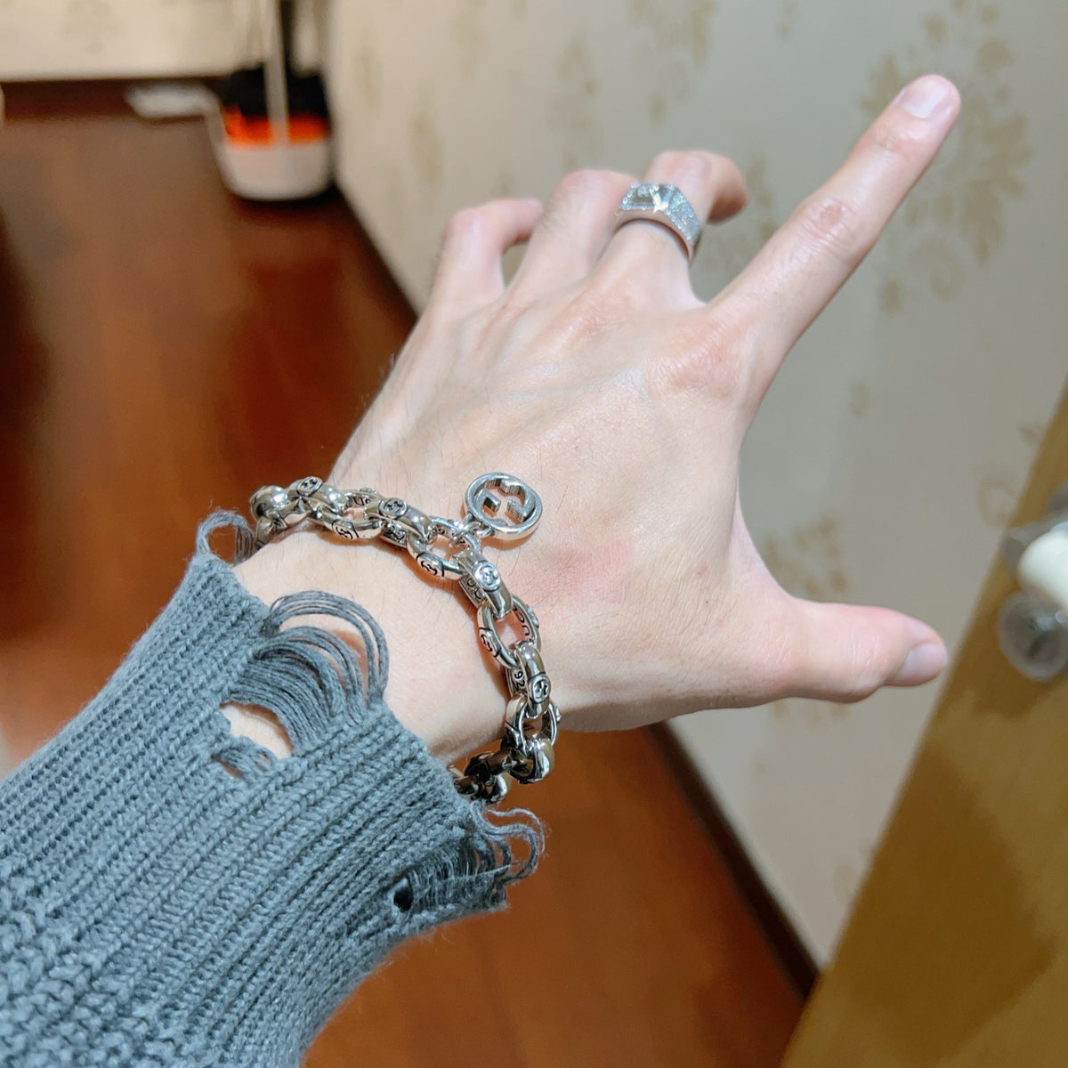 delicate Bracelet for men - alternate angle view 6