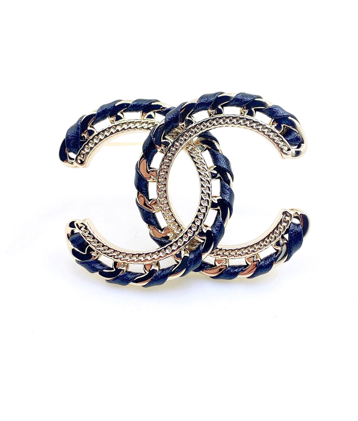 black brass hollow Brooch for women - product detail view