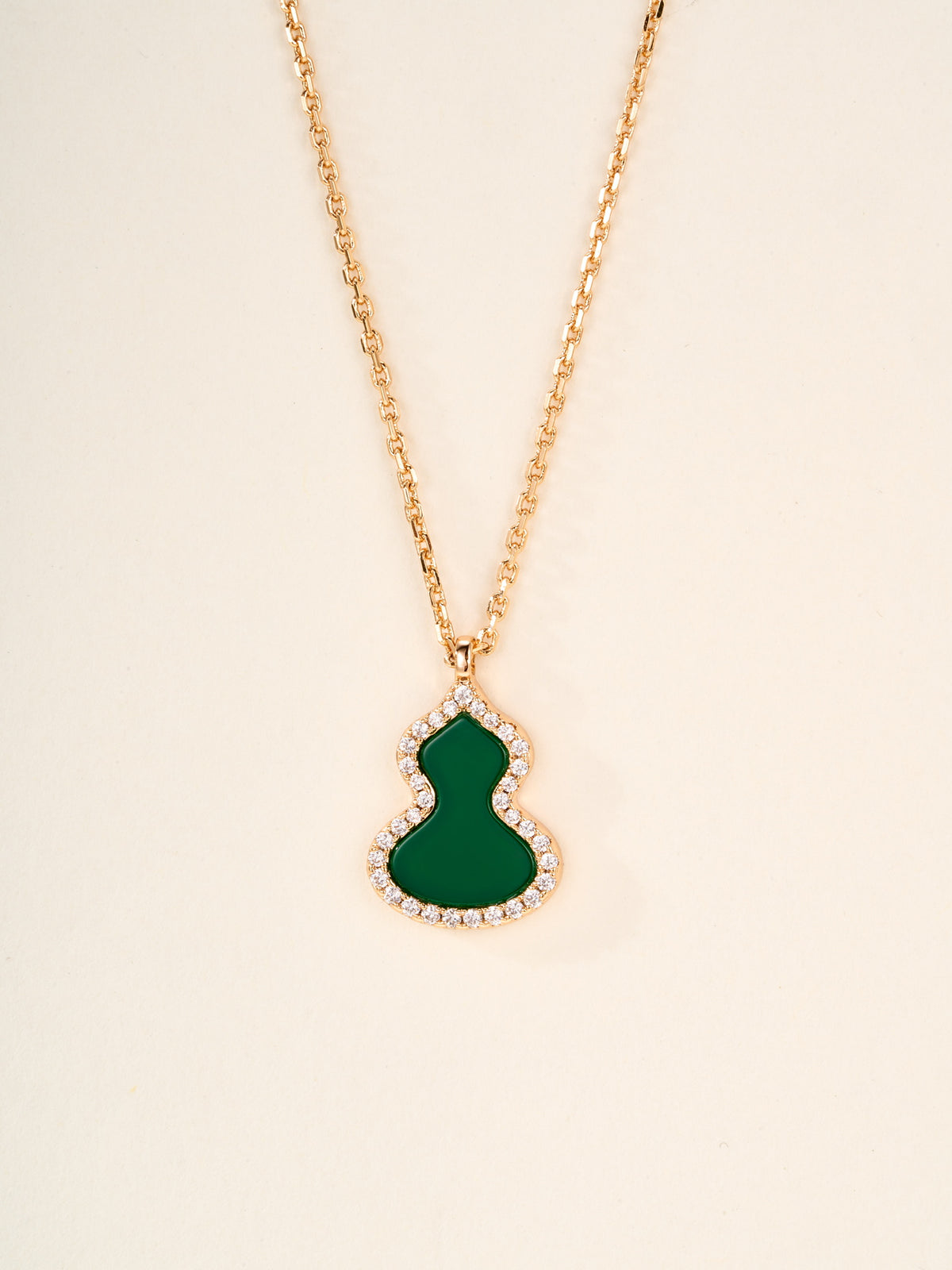 rose gold mother of pearl rose Necklace for women - alternate angle view 2