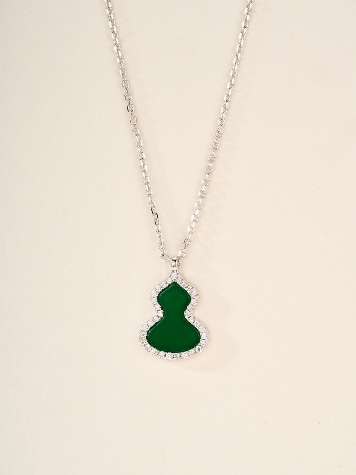 rose gold mother of pearl rose Necklace for women - alternate angle view 3
