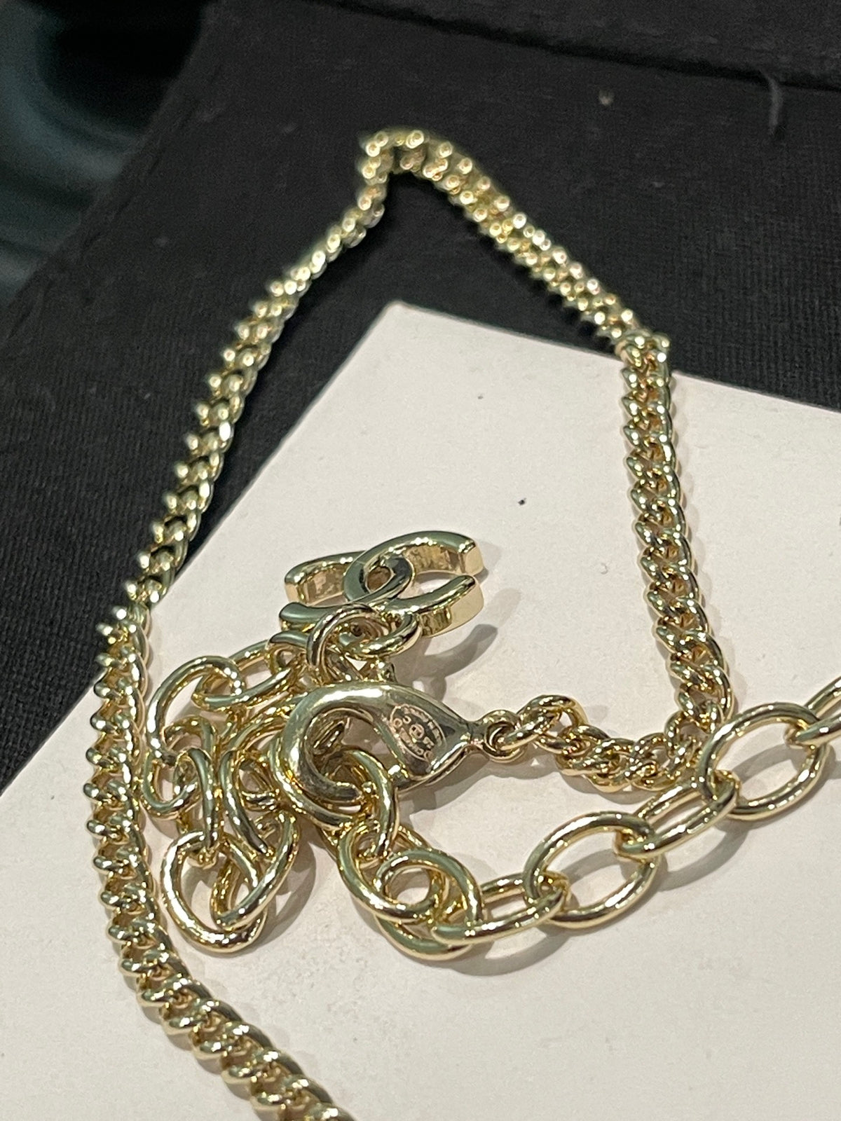 leather hollow Necklace for women - alternate angle view 6