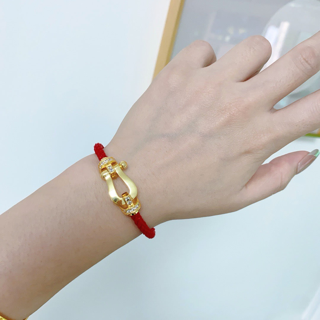 rose gold crystal rose Bangle for men - alternate angle view 3