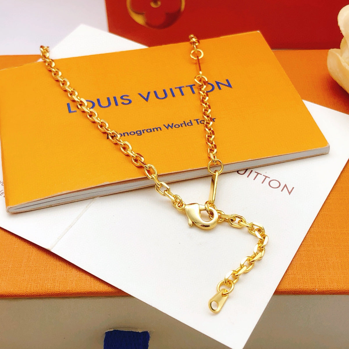 black brass Necklace for women - alternate angle view 3