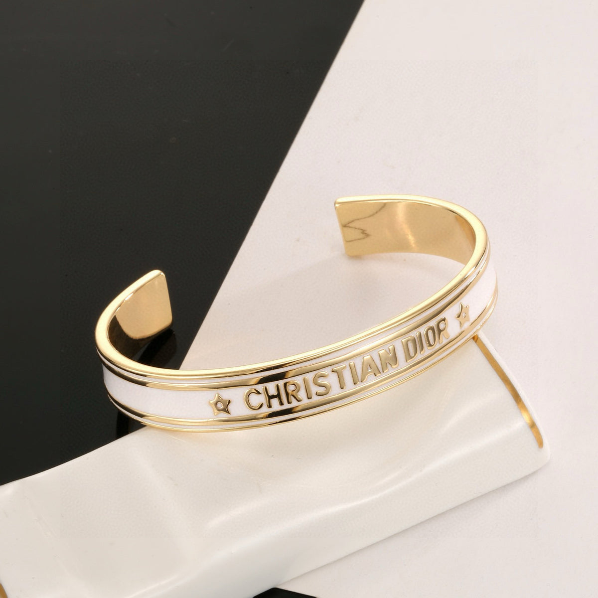 white gold Bangle for women - alternate angle view 8