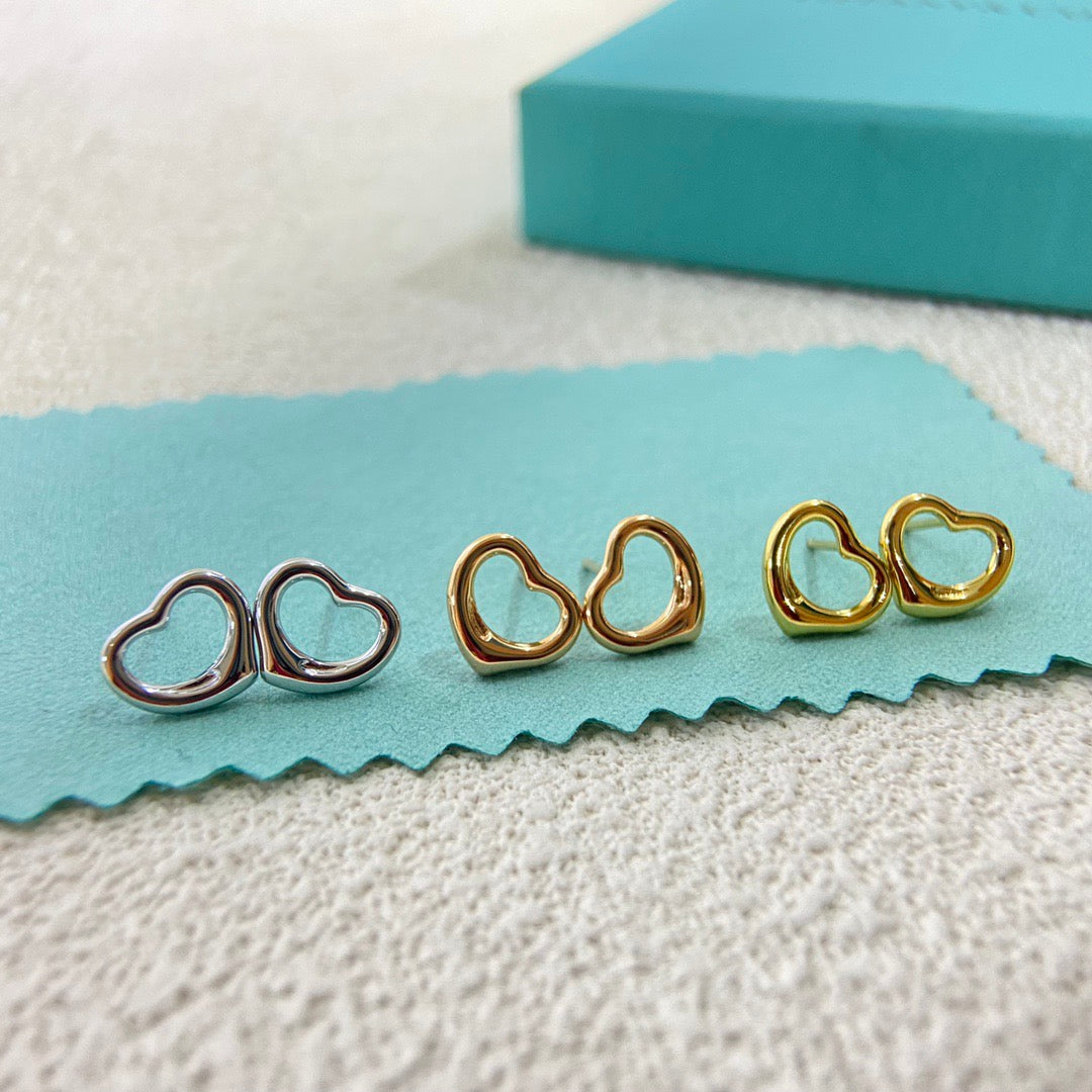 heart Stud Earrings for women - alternate angle view 6