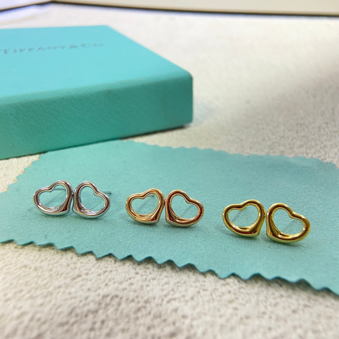 heart Stud Earrings for women - alternate angle view 5